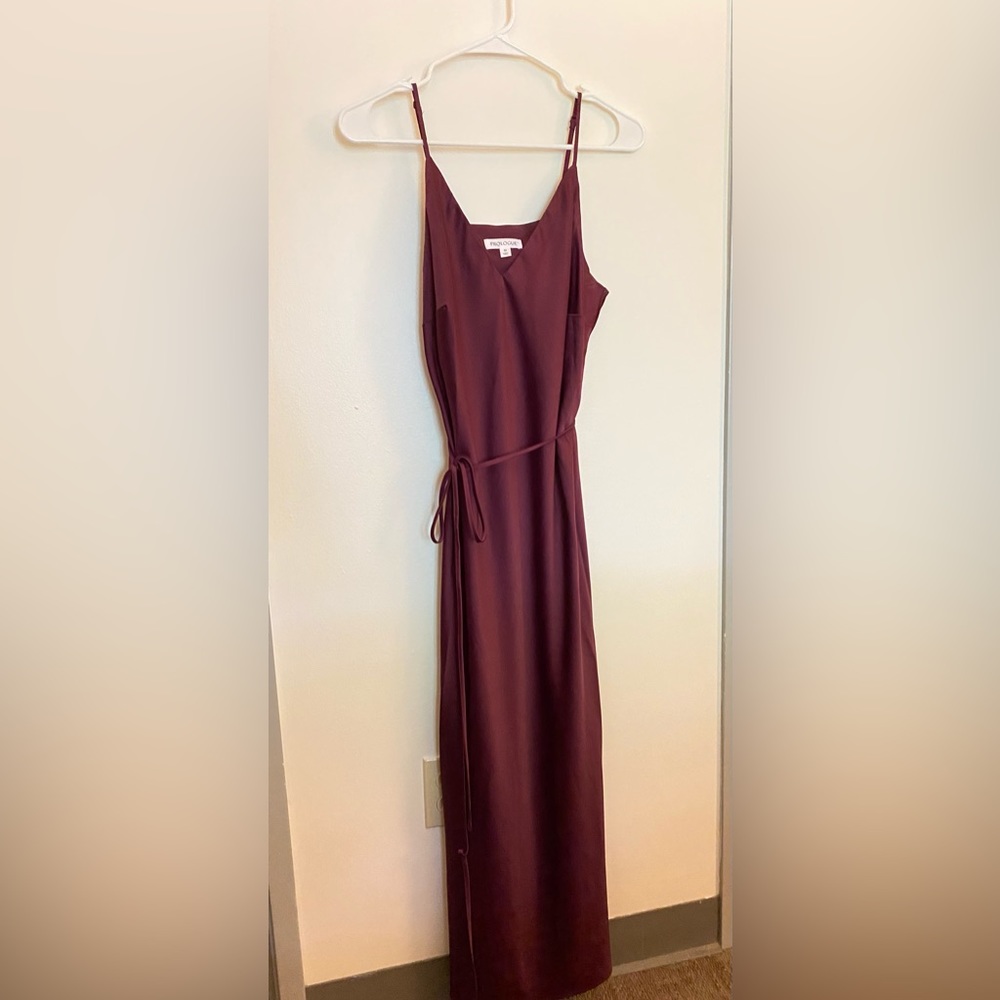 NWT Prologue Silk Slip Style Burgandy Dress